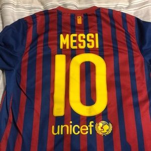 Authentic Messi Jersey - Nike Dri - Fit - Large